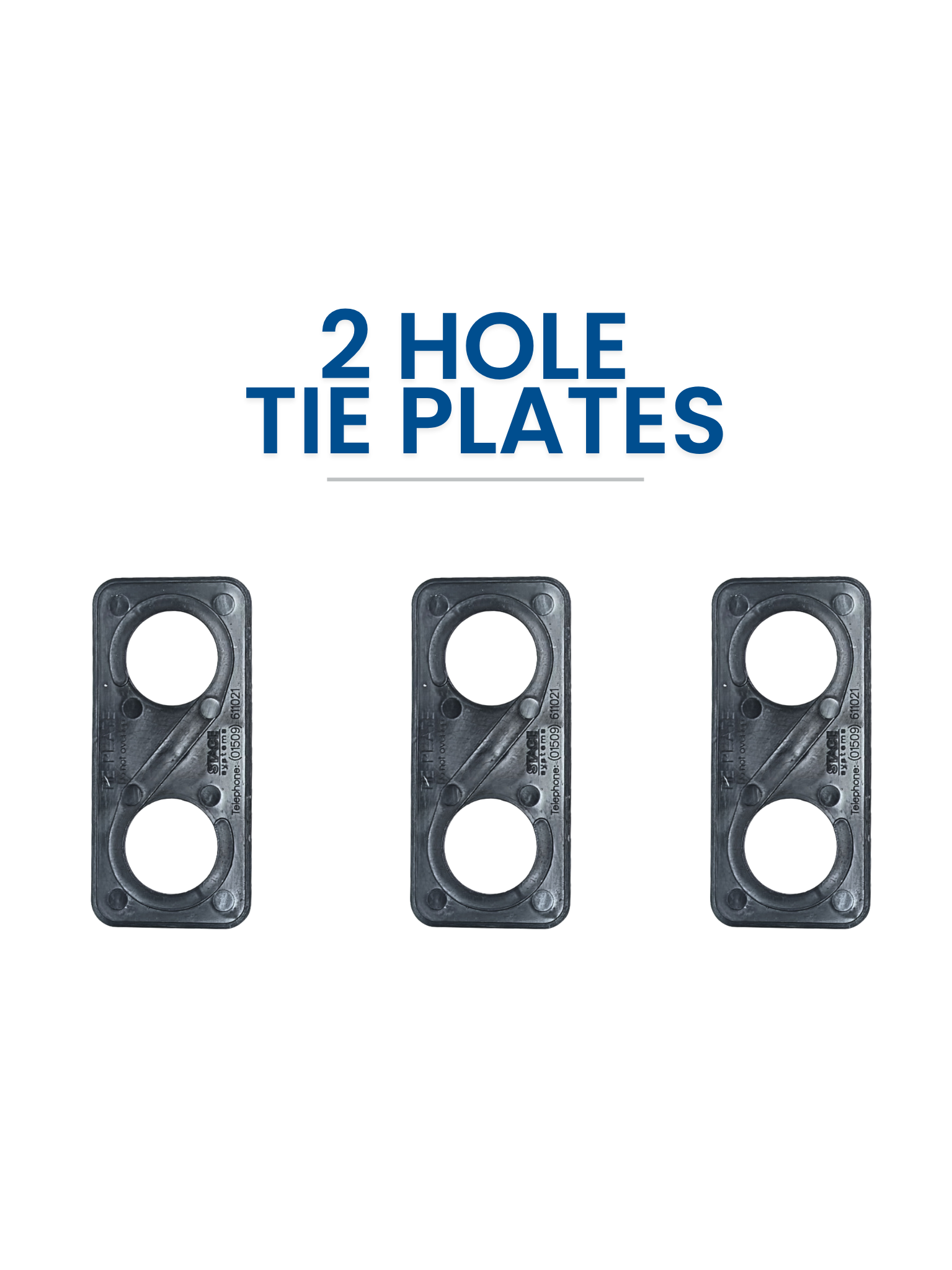 2 Hole Tie Plates (Packs)